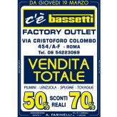 C’è Bassetti Factory Outlet Roma