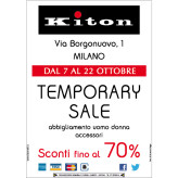 Kiton Temporary Sale