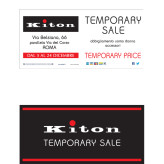 Kiton Temporary Sale Roma